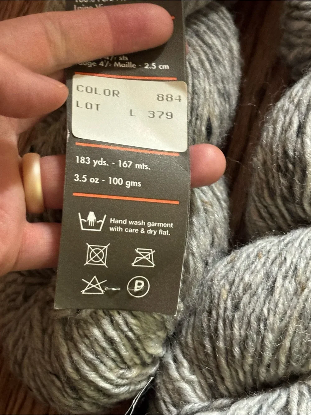 Donegal Tweed Homespun Gray Wool Yarn Lot of 3 Hanks Aran 100% Pure Wool NWT